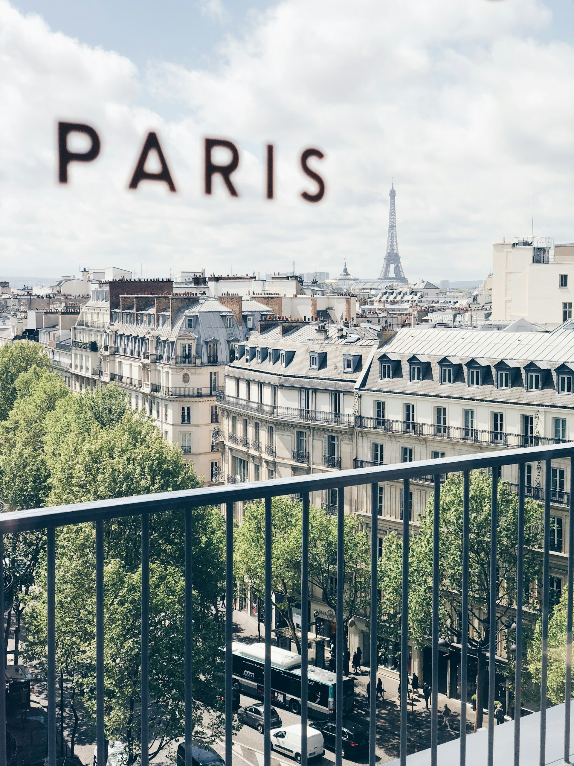 Paris balcony view