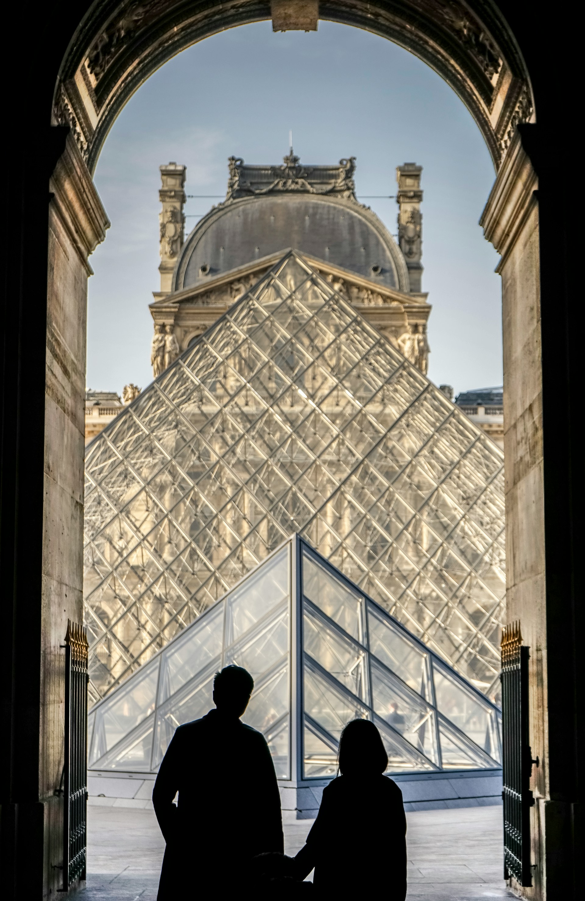 The Louvre Pyramid in Paris